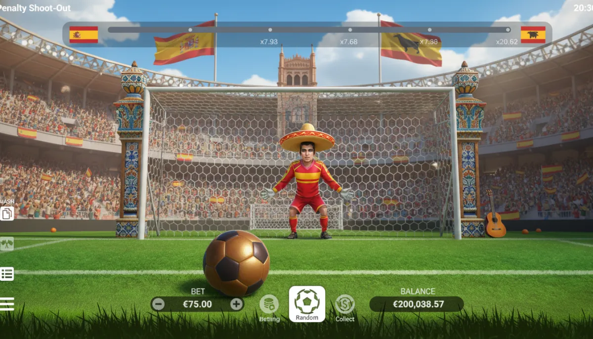 Penalty Shoot Out es un fantástico juego arcade en el que cualquier jugador español puede convertirse en el mejor futbolista